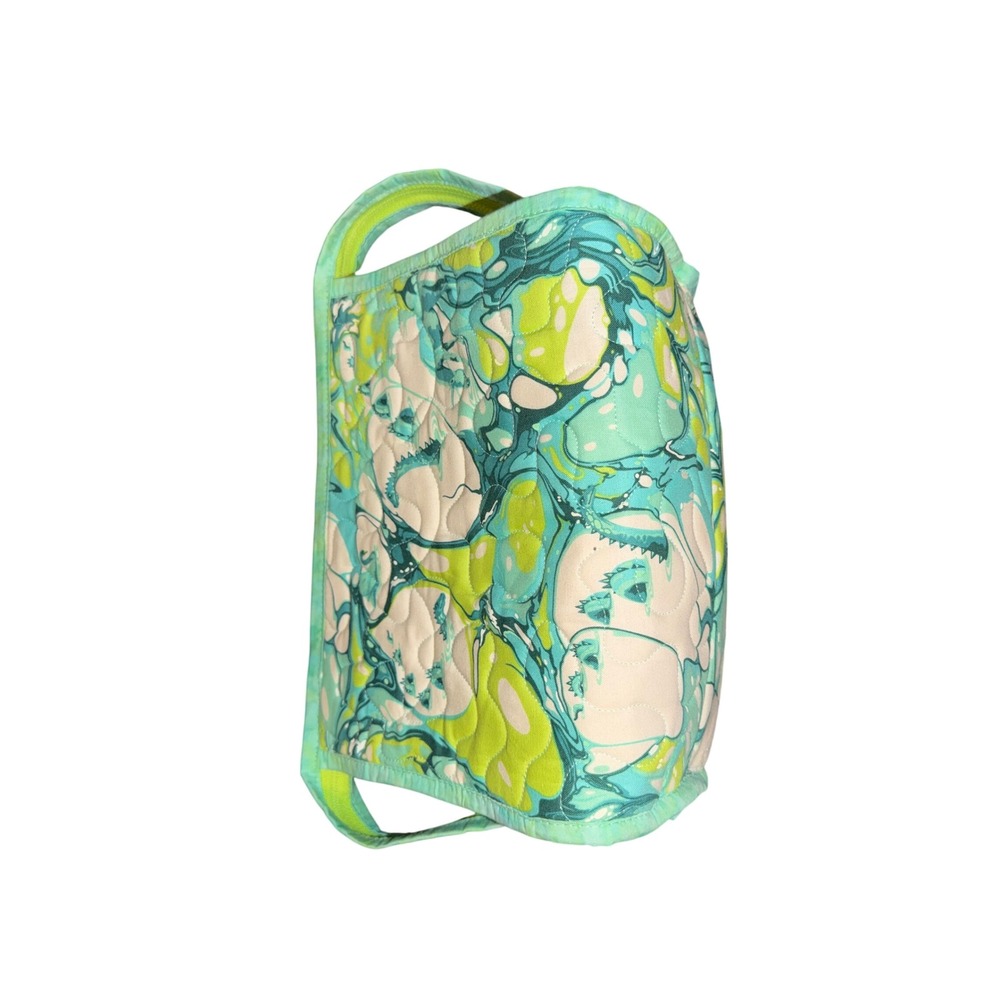 Tula Pink Pinkerville Blind Faith Quilted Organizer Bag Sea Monster Wave Aqua